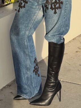 Jeffrey Campbell Arsen-H2 Knee High Stiletto Boots